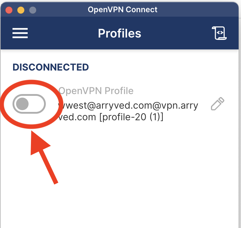 Connect to VPN